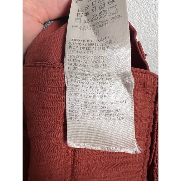 Eleventy Ochre Red Slim Fit Chino Jogger Dress Pants Size 38 - Picture 10 of 10